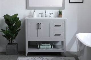 aubrey Single Bathroom Vanity in Grey