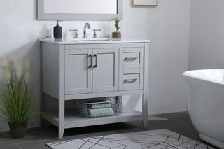aubrey Single Bathroom Vanity in Grey