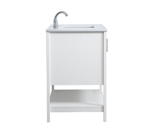aubrey Single Bathroom Vanity in White