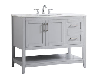 aubrey Single Bathroom Vanity in Grey