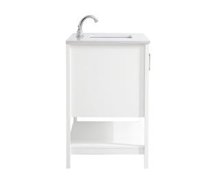 aubrey Single Bathroom Vanity in White