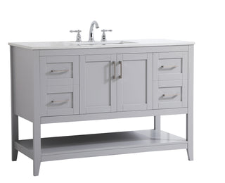 aubrey Single Bathroom Vanity in Grey