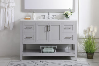 aubrey Single Bathroom Vanity in Grey