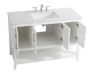 aubrey Single Bathroom Vanity in White