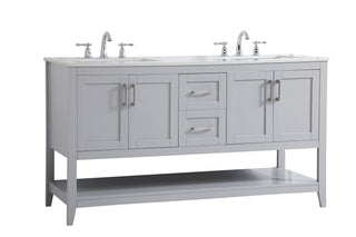 aubrey Double Bathroom Vanity in Grey