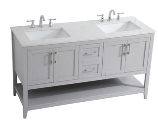aubrey Double Bathroom Vanity in Grey