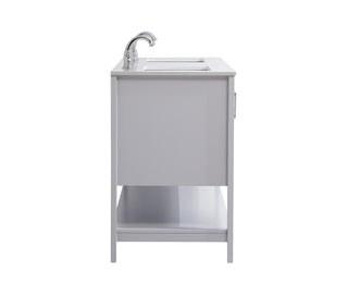 aubrey Double Bathroom Vanity in Grey