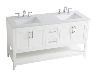 aubrey Double Bathroom Vanity in White