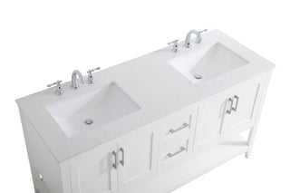 aubrey Double Bathroom Vanity in White