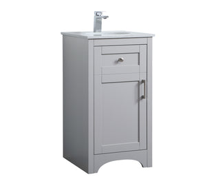 moore Single Bathroom Vanity in Grey