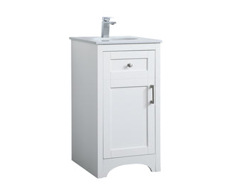 moore Single Bathroom Vanity in White