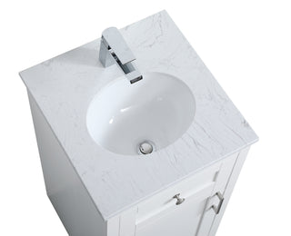 moore Single Bathroom Vanity in White