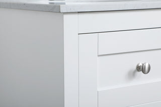 moore Single Bathroom Vanity in White