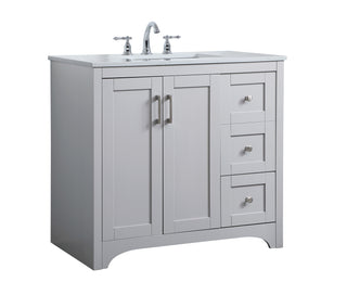 moore Single Bathroom Vanity in Grey