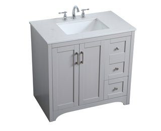 moore Single Bathroom Vanity in Grey