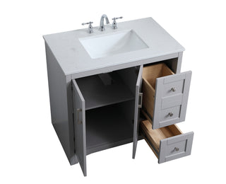 moore Single Bathroom Vanity in Grey