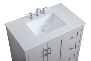 moore Single Bathroom Vanity in Grey