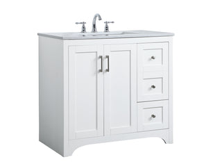 moore Single Bathroom Vanity in White