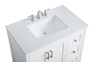 moore Single Bathroom Vanity in White