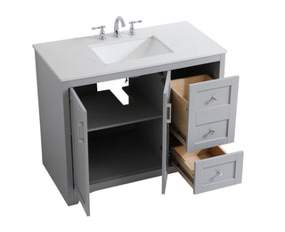 moore Single Bathroom Vanity in Grey