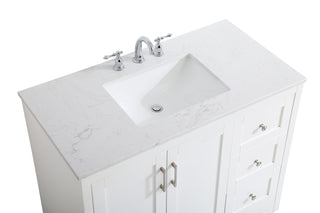 moore Single Bathroom Vanity in White