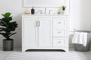 moore Single Bathroom Vanity in White