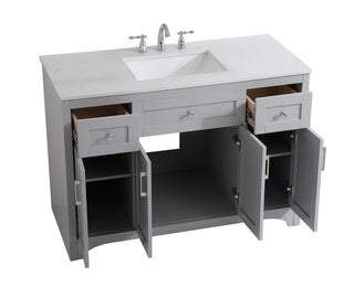 moore Single Bathroom Vanity in Grey