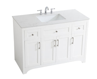 moore Single Bathroom Vanity in White