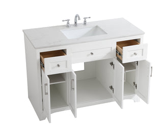 moore Single Bathroom Vanity in White