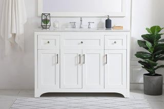 moore Single Bathroom Vanity in White