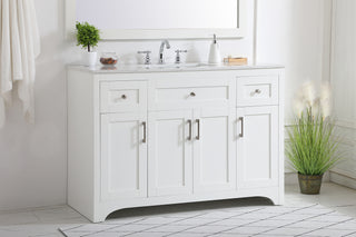 moore Single Bathroom Vanity in White