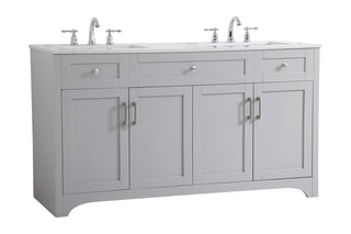 moore Double Bathroom Vanity in Grey