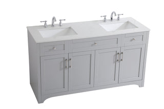 moore Double Bathroom Vanity in Grey