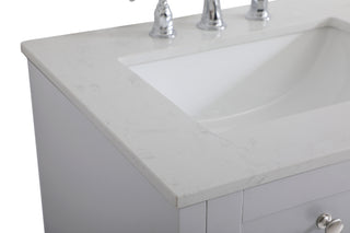 moore Double Bathroom Vanity in Grey
