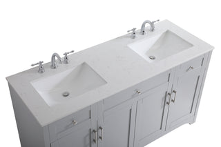 moore Double Bathroom Vanity in Grey