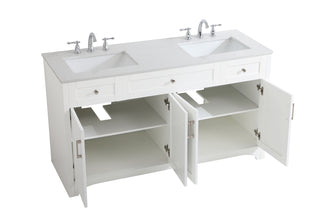 moore Double Bathroom Vanity in White