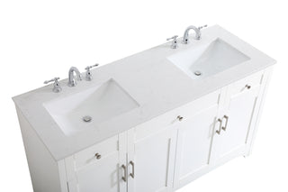 moore Double Bathroom Vanity in White