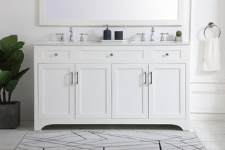 moore Double Bathroom Vanity in White