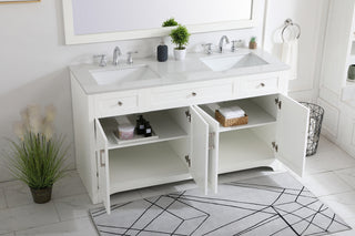 moore Double Bathroom Vanity in White