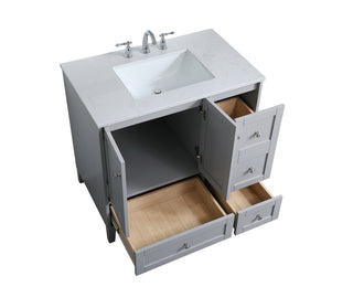 sommerville Single Bathroom Vanity in Grey