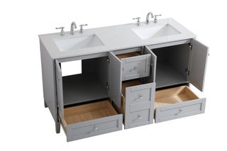 sommerville Double Bathroom Vanity in Grey