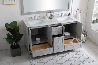 sommerville Double Bathroom Vanity in Grey