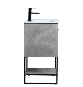 Gerard Single Bathroom Vanity in Concrete Grey