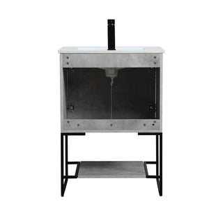 Gerard Single Bathroom Vanity in Concrete Grey