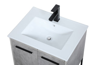 Gerard Single Bathroom Vanity in Concrete Grey