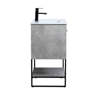 Gerard Single Bathroom Vanity in Concrete Grey