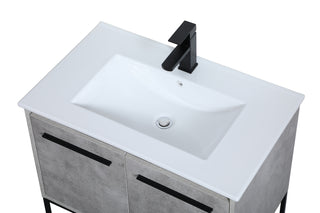 Gerard Single Bathroom Vanity in Concrete Grey