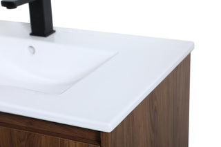 Gerard Single Bathroom Vanity in Walnut Brown