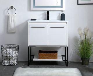 Gerard Single Bathroom Vanity in White