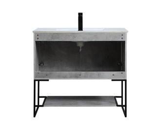 Gerard Single Bathroom Vanity in Concrete Grey